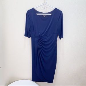 Connected Apparel Short Sleeve Wrap Dress Size 10